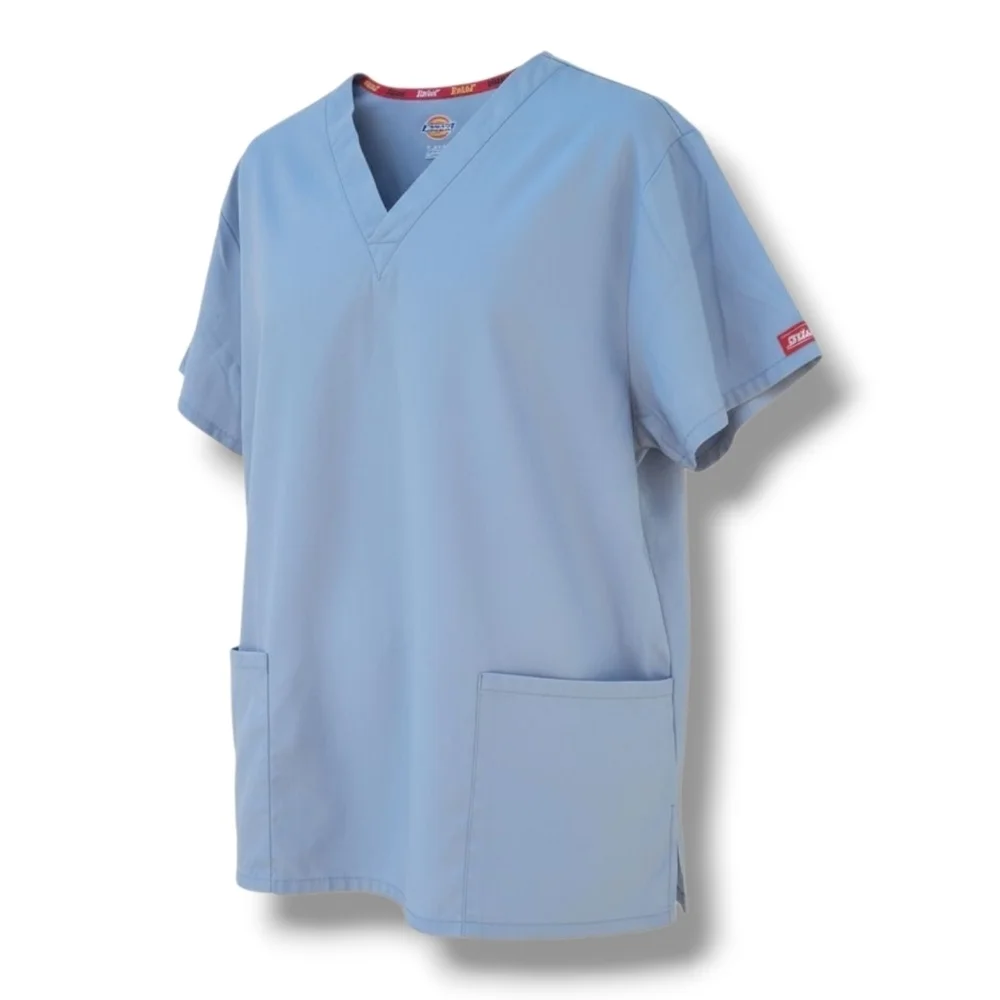 Dickies Women’s Gray Medical Scrub Top – Size Large, gently used